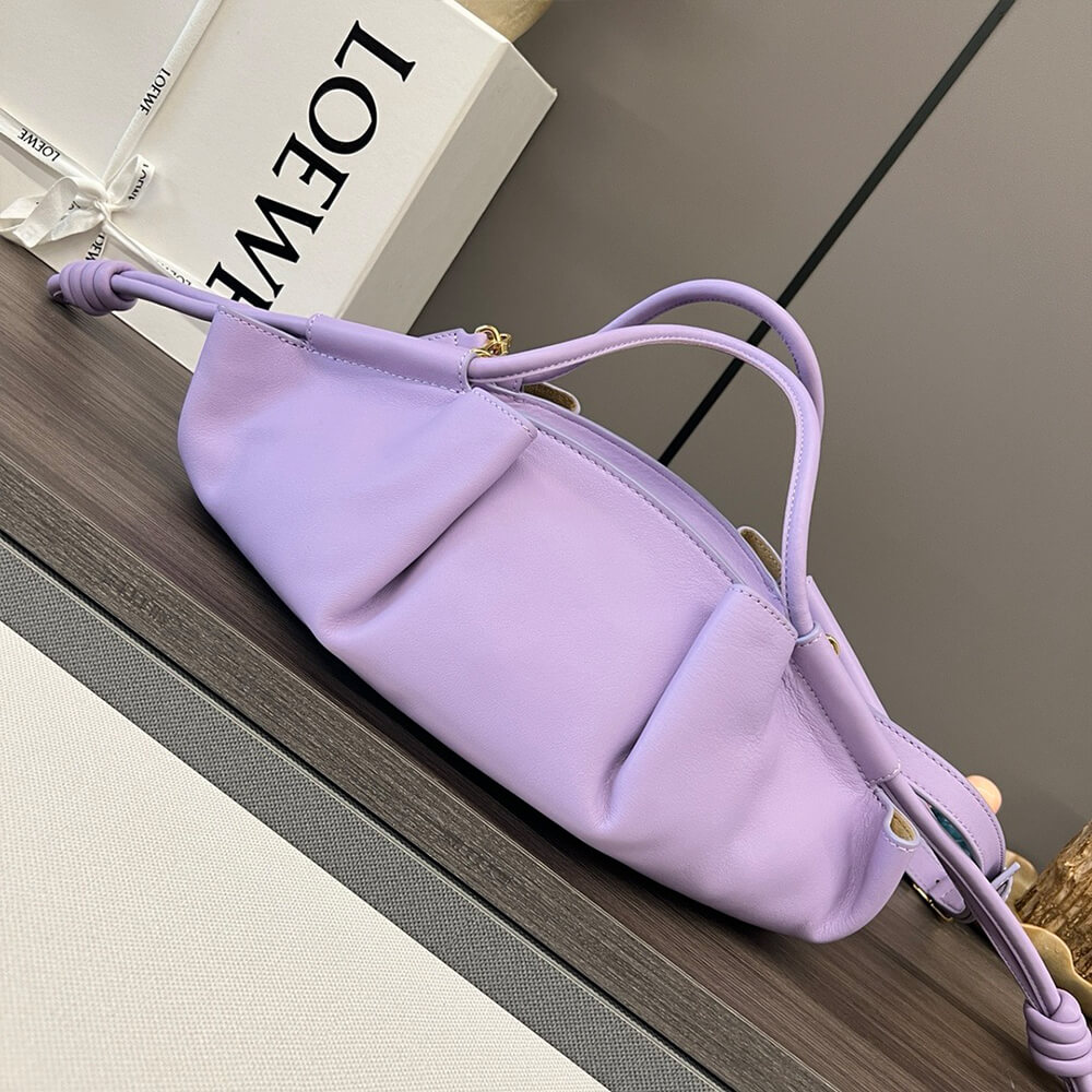 Purple Loewe Small Paseo bag in shiny nappa calfskin (Best
 grade) - Image 4