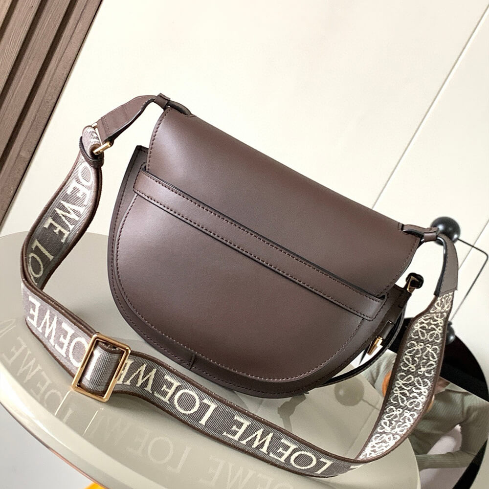 Loewe Small Gate bag in soft calfskin and jacquard - Image 4