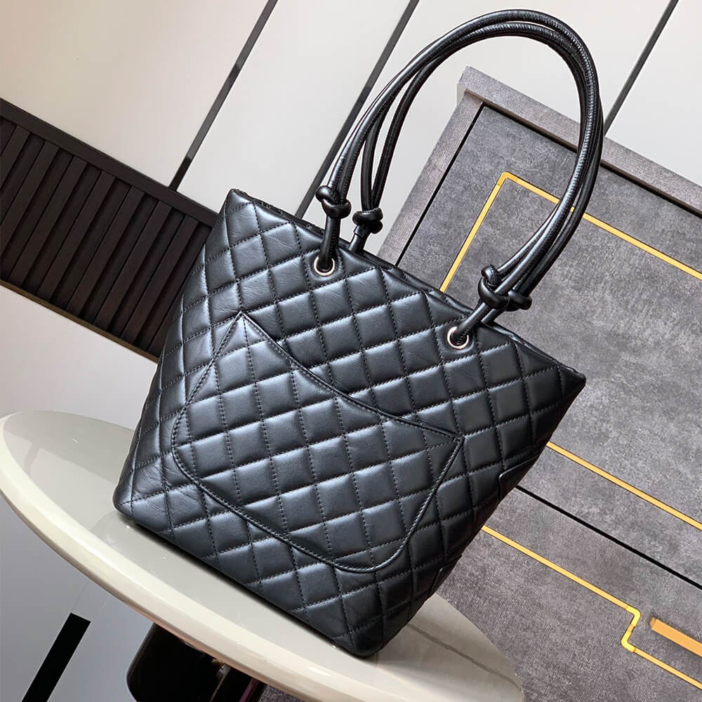 Black Chanel Cambon Line Medium Tote (Best
 grade) - Image 4