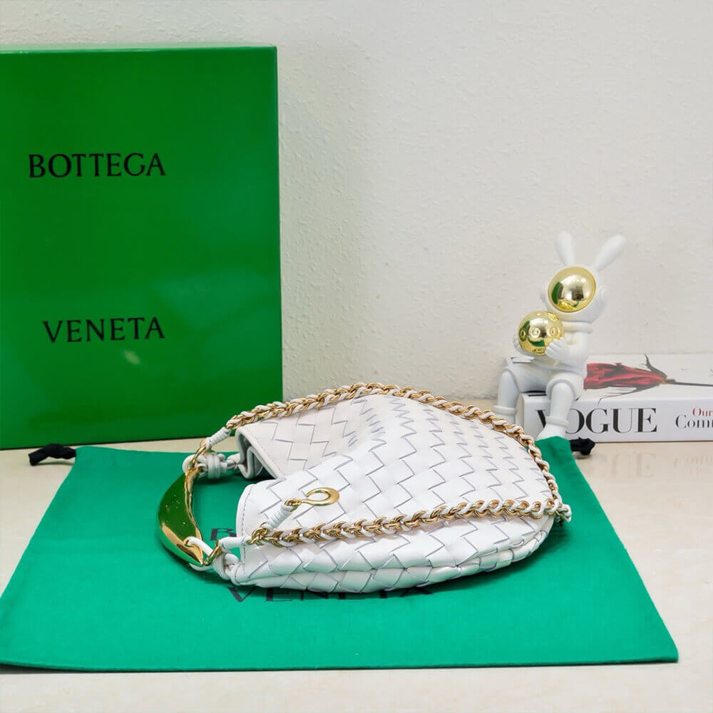 White Bottega Veneta Sardine With Chain - Image 4