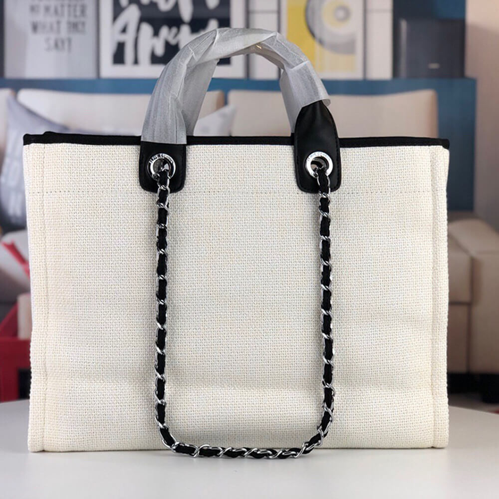 CHANEL Deauville Large Tote - Image 4