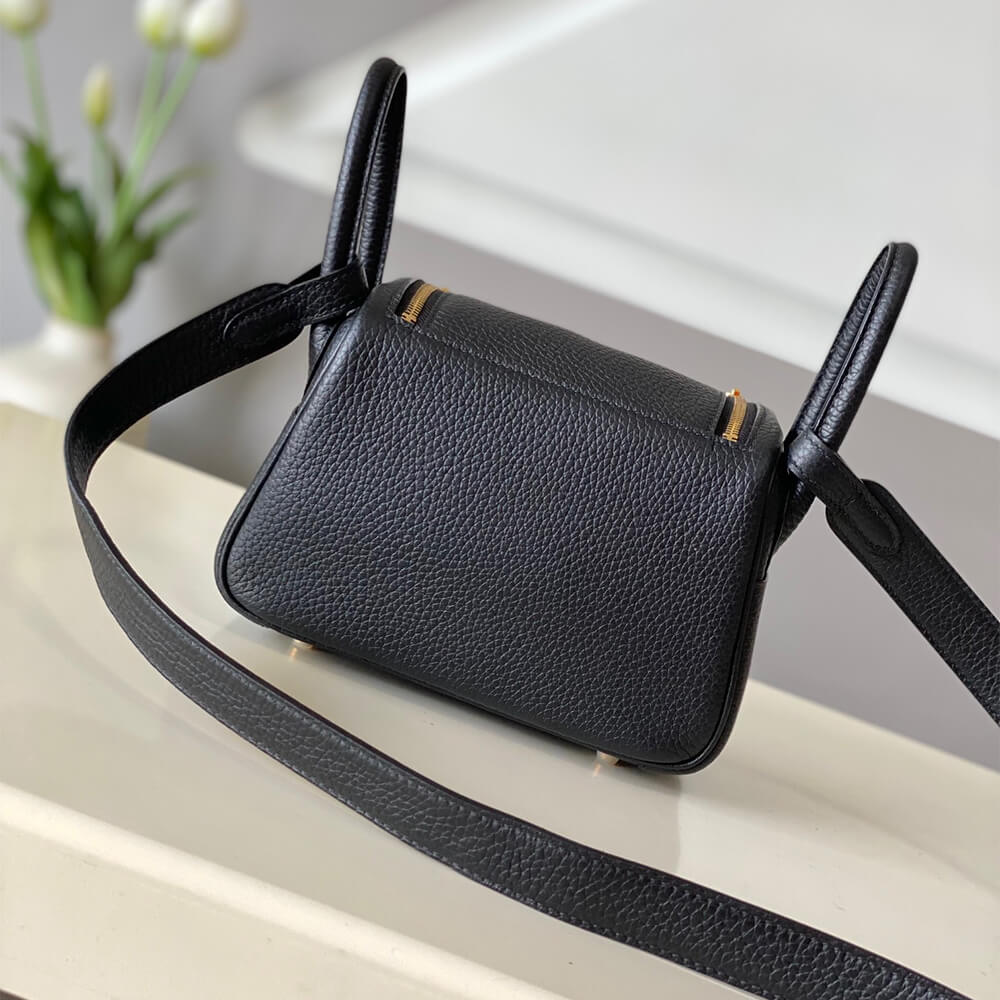 Black Hermes Lindy Mini Bag - Image 4