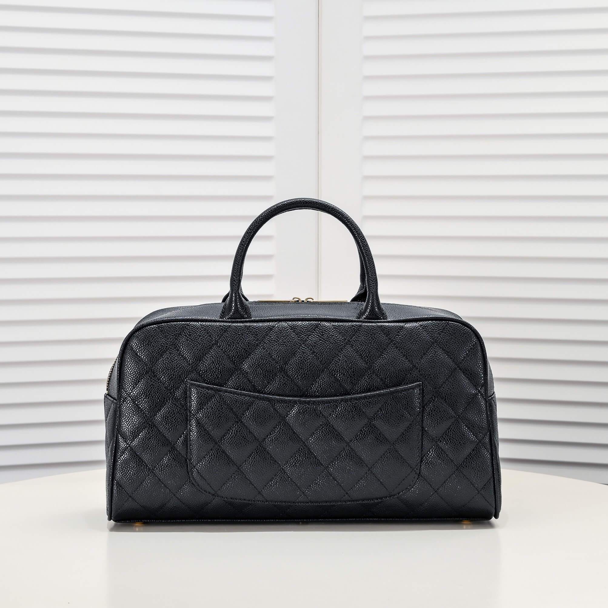 CHANEL Large Vintage Boston Bag - Image 4