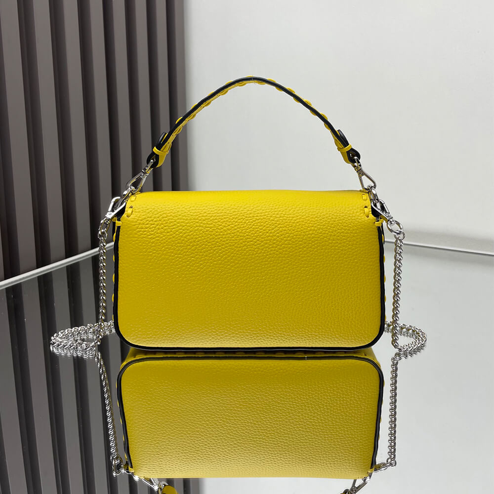 Yellow Fendi Mini Baguette - Image 4