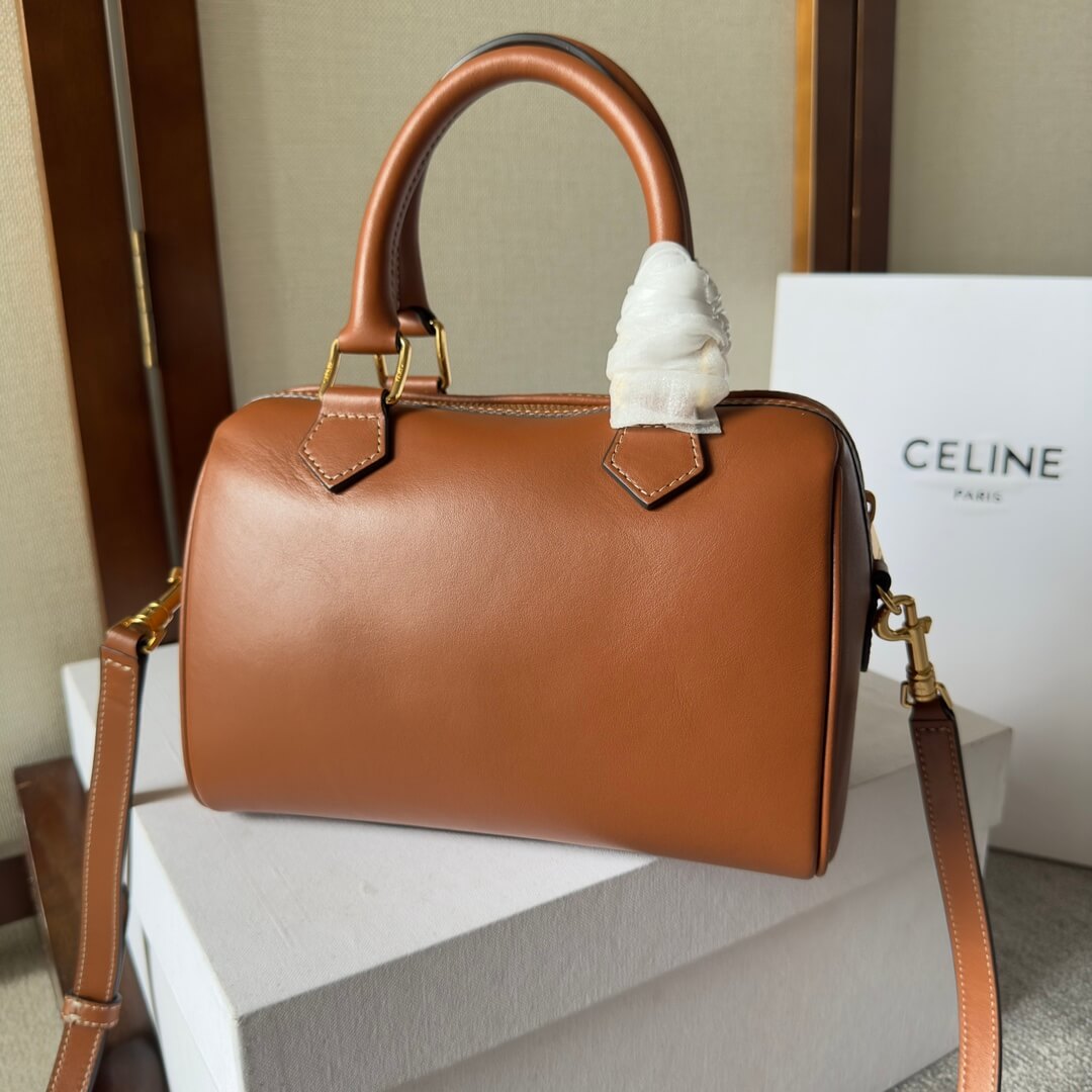 CELINE Small Boston Bag in Smooth Calfskin - Image 4