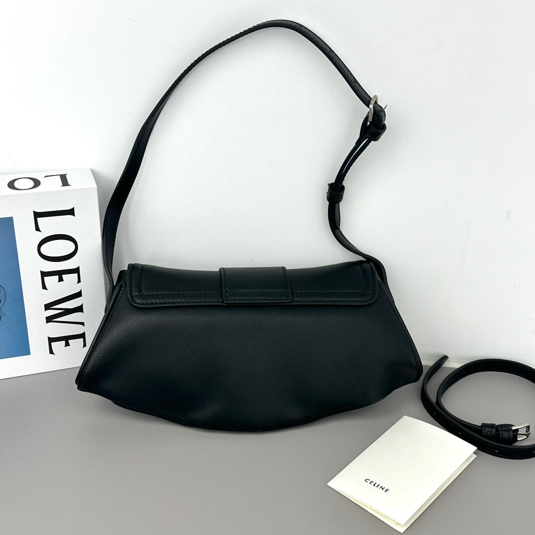 CELINE TEEN CELINE POLLY BAG IN SOFT CUFF LEATHER - Image 4