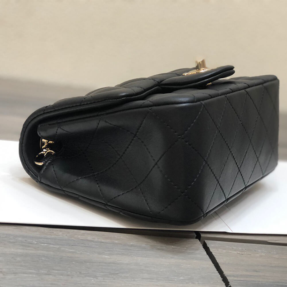Black Chanel MINI FLAP BAG - Image 4