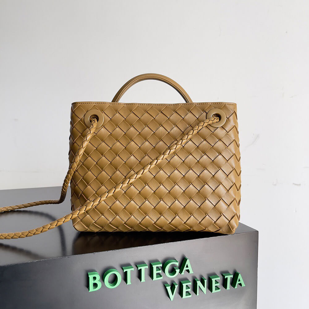 Dark Praline Bottega Veneta Small Andiamo - Image 4