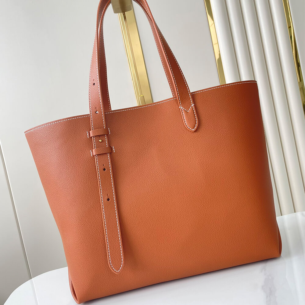 Cognac Brown LV Low Key Cabas MM - Image 4