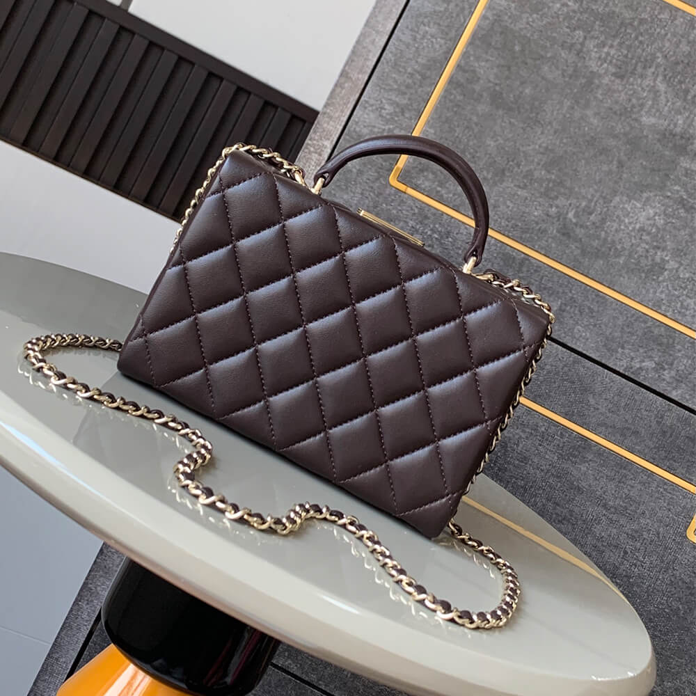 Dark Brown CHANEL small Box Pack (Best
 grade) - Image 4