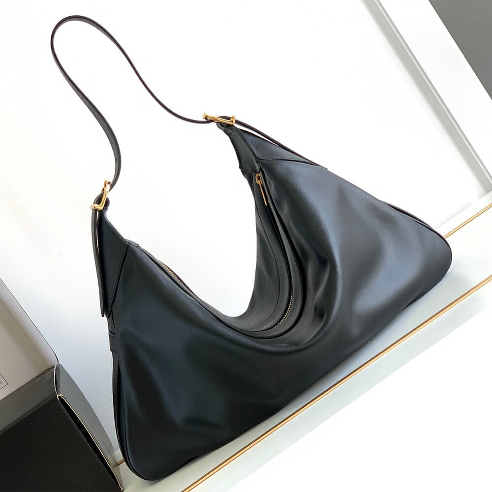Black CELINE Large Romy bag in soft calfskin - Image 4