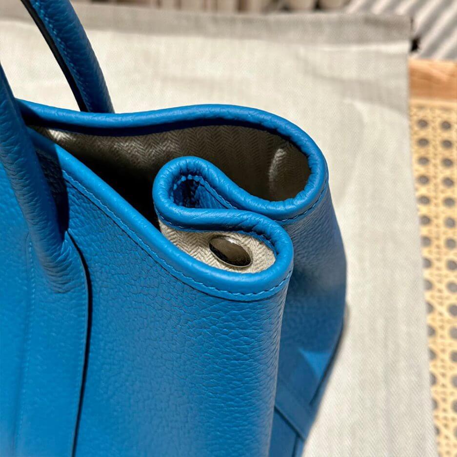 Blue Hermes Garden Party 30 Bag - Image 4