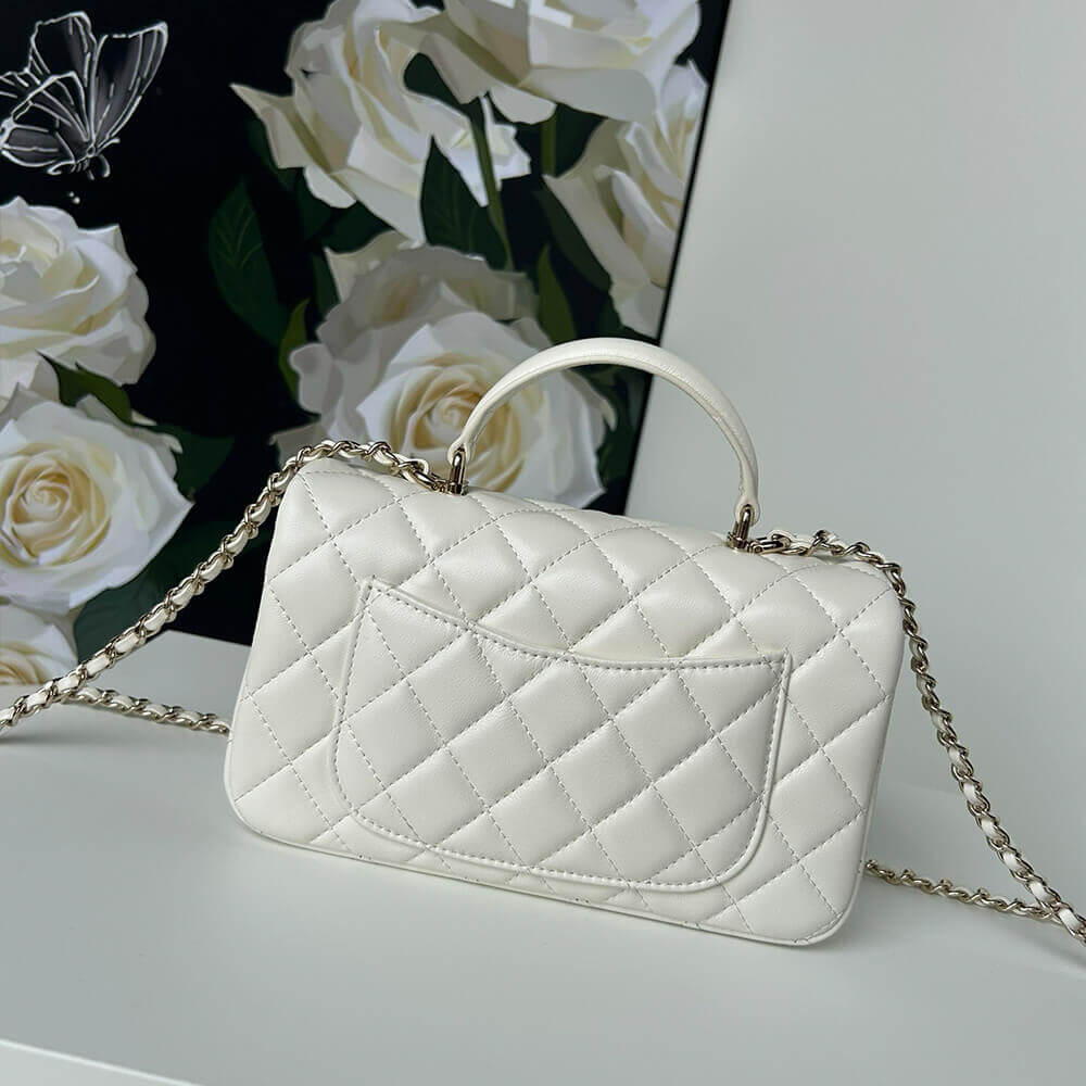 CHANEL Mini Classic Handbag With Top Handle - Image 4