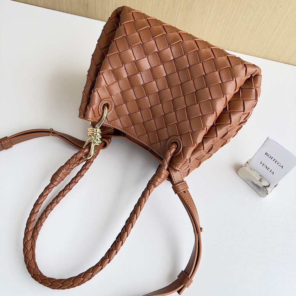 Brown Bottega Veneta Small Parachute - Image 4