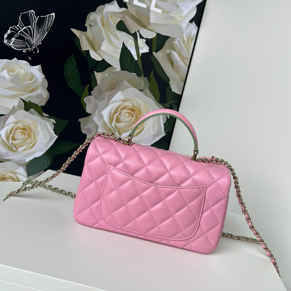 CHANEL Mini Classic Handbag With Top Handle - Image 4