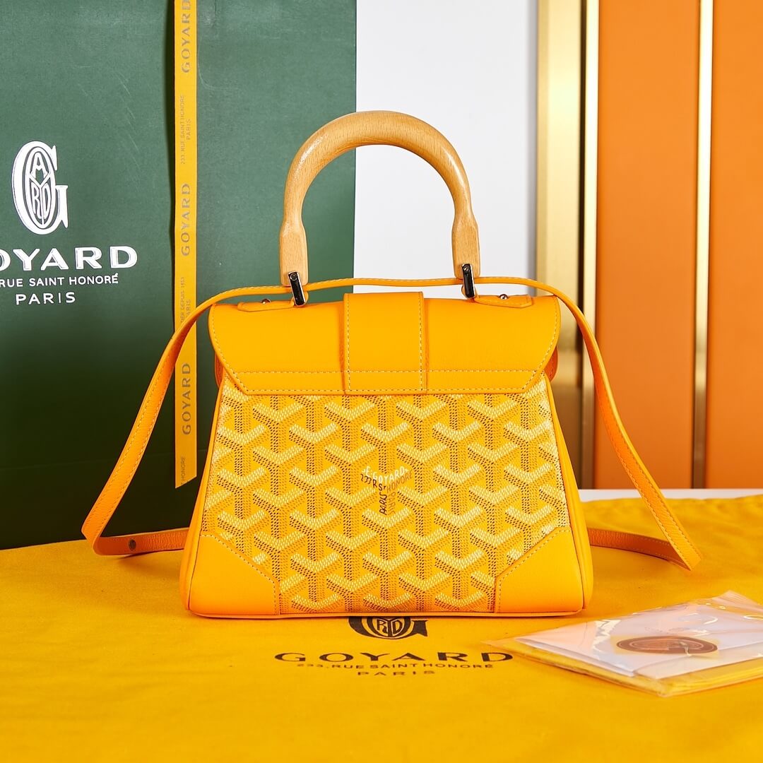 Yellow Goyard Saigon Souple Mini Bag - Image 4