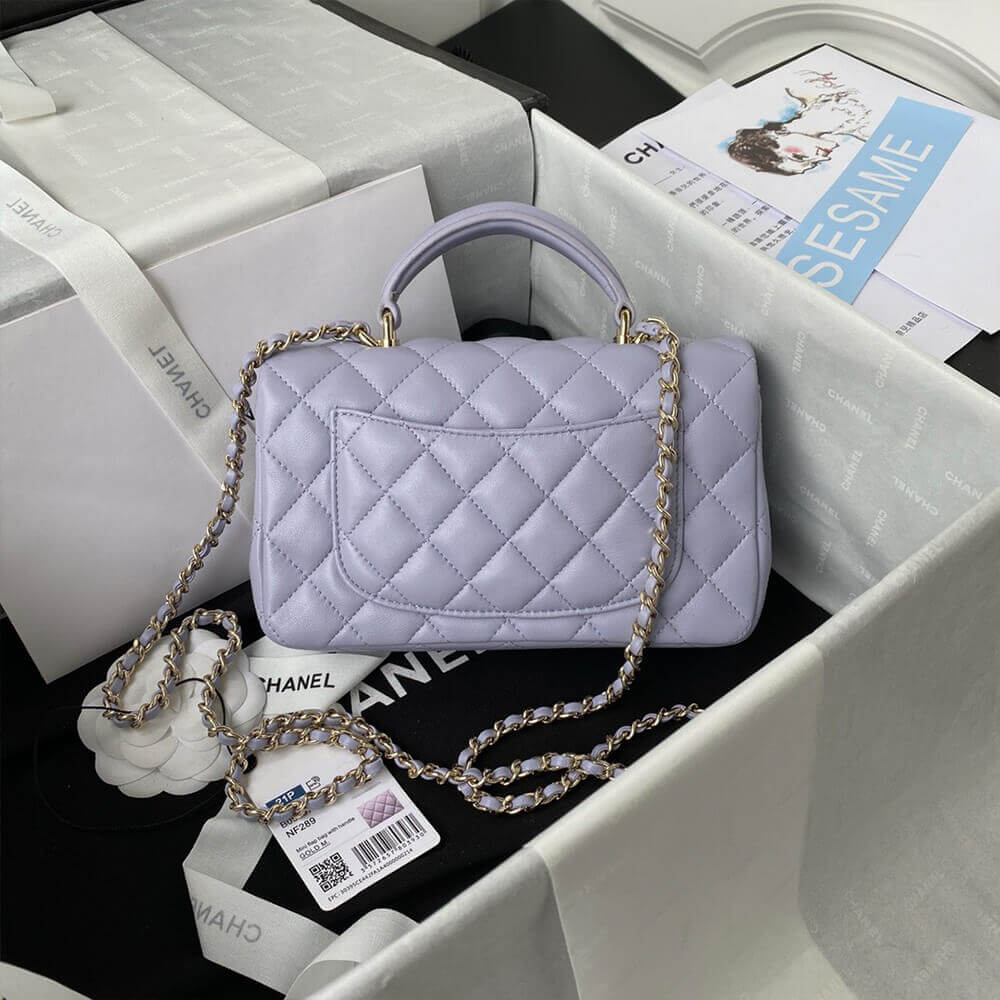 CHANEL Mini Classic Handbag With Top Handle - Image 4