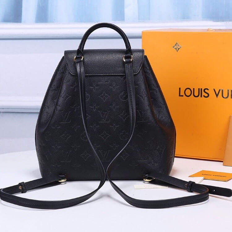 Black LV Montsouris Backpack - Image 4