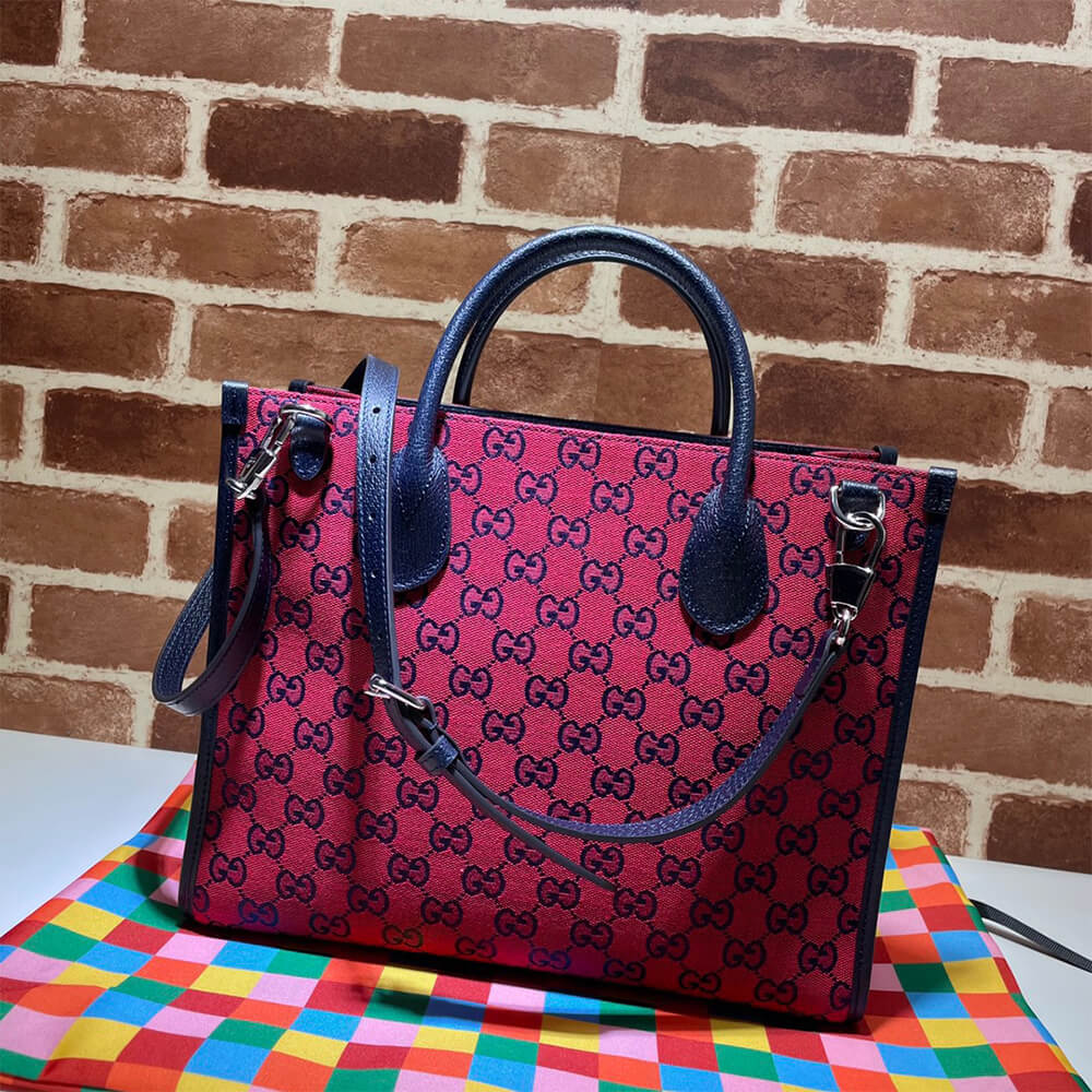 GG Multicolour small tote bag - Image 4