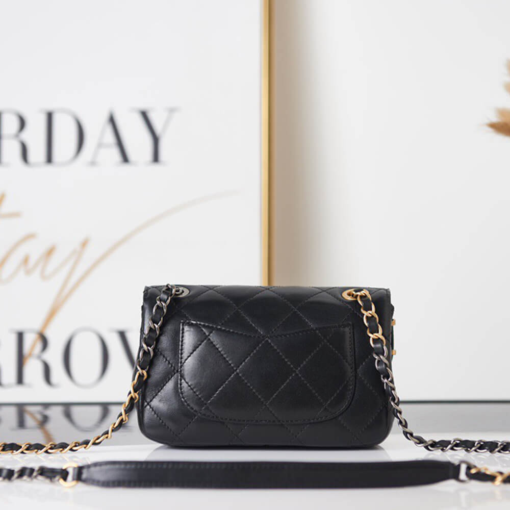 Black MINI FLAP BAG - Image 4