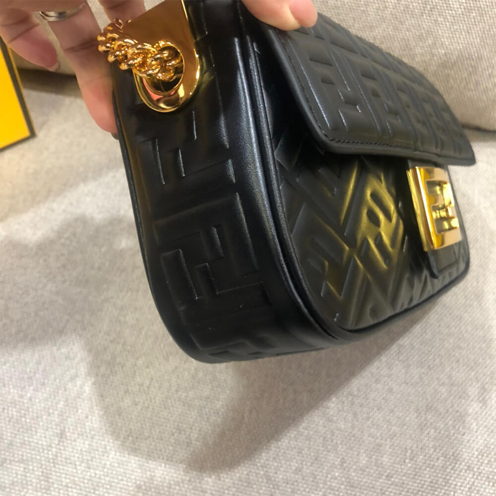 Black Fendi Baguette Chain Midi - Image 4