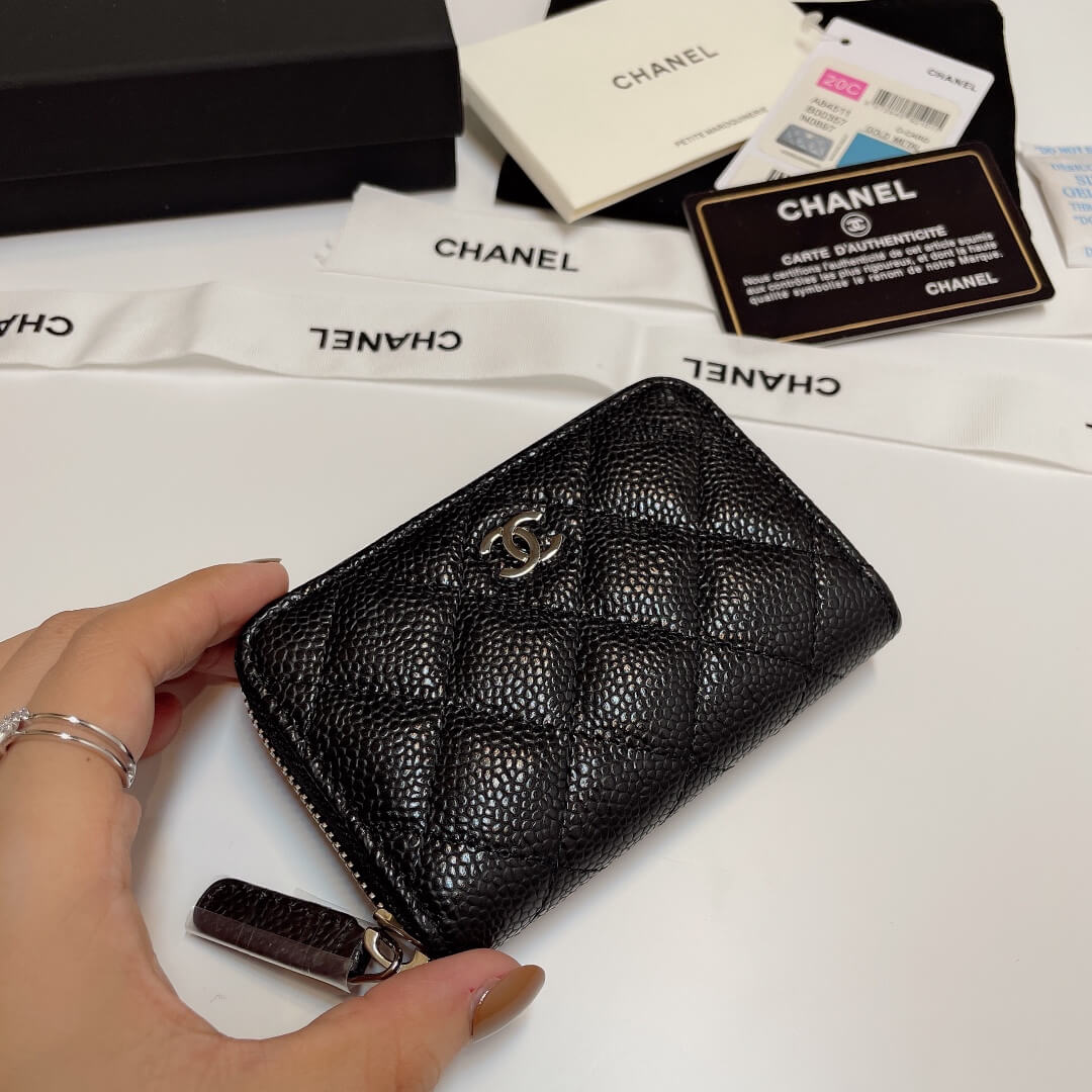 Chanel Classic Zipper Coin Wallet - Image 4