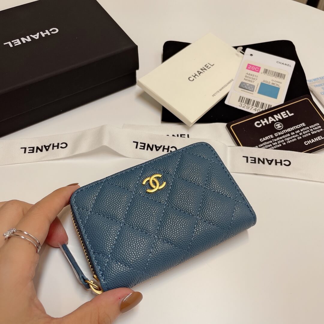 Chanel Classic Zipper Coin Wallet - Image 4