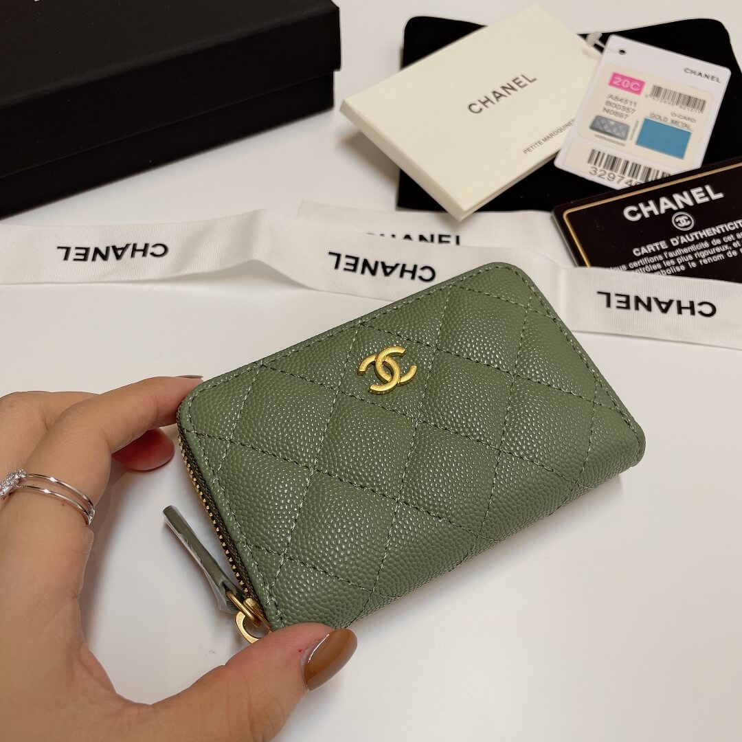 Chanel Classic Zipper Coin Wallet - Image 4
