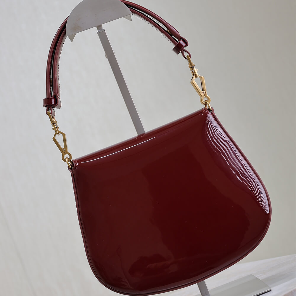 RED YSL VOLTAIRE TOP HANDLE in patent leather (Best
 grade) - Image 4