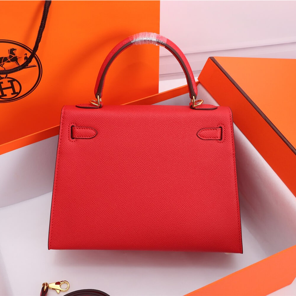 Deep Red Hermes Kelly 25 - Image 4