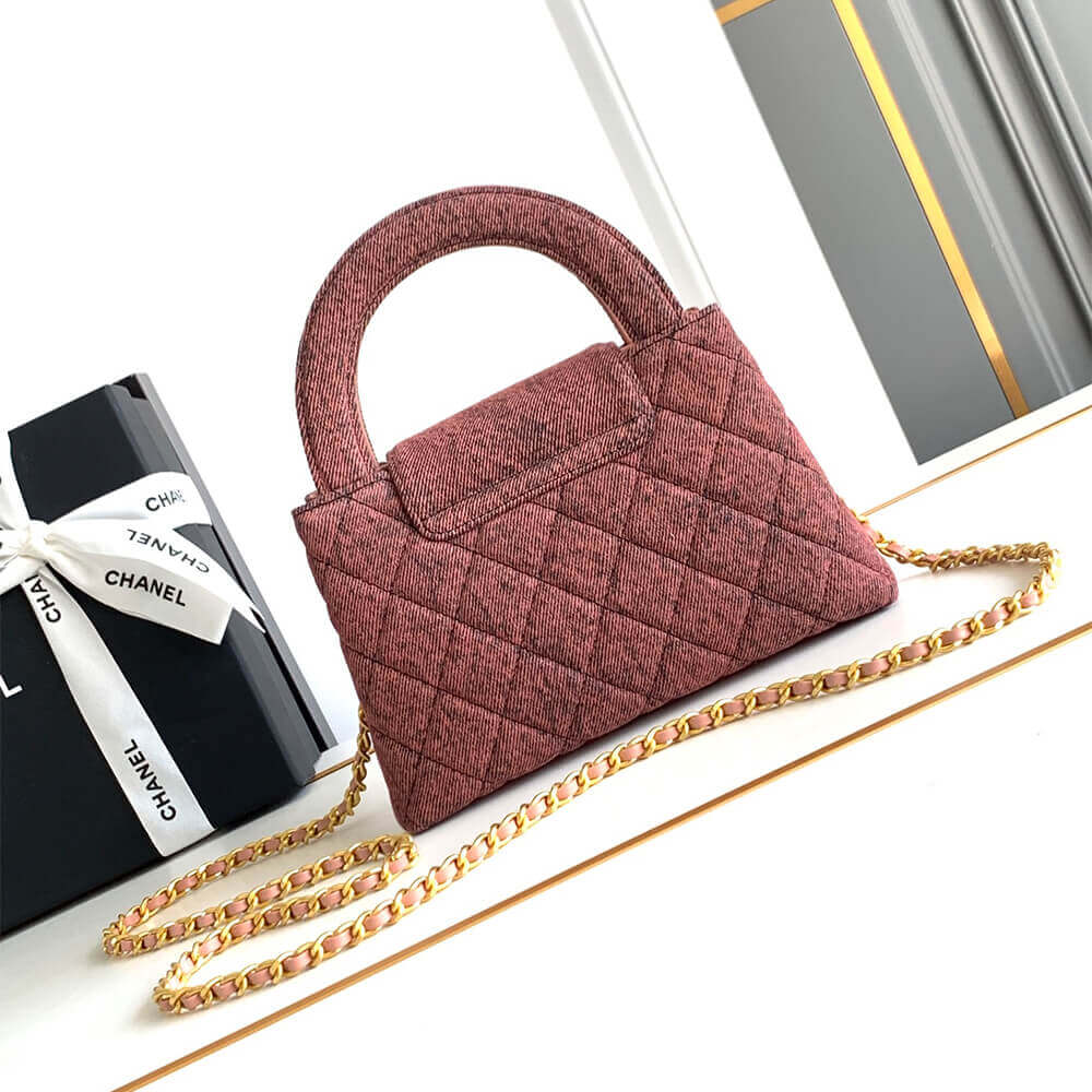 Orange & Black Chanel Mini Shopping Bag (Best
 grade) - Image 4