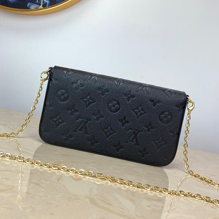 Black LV Felicie Pochette - Image 4