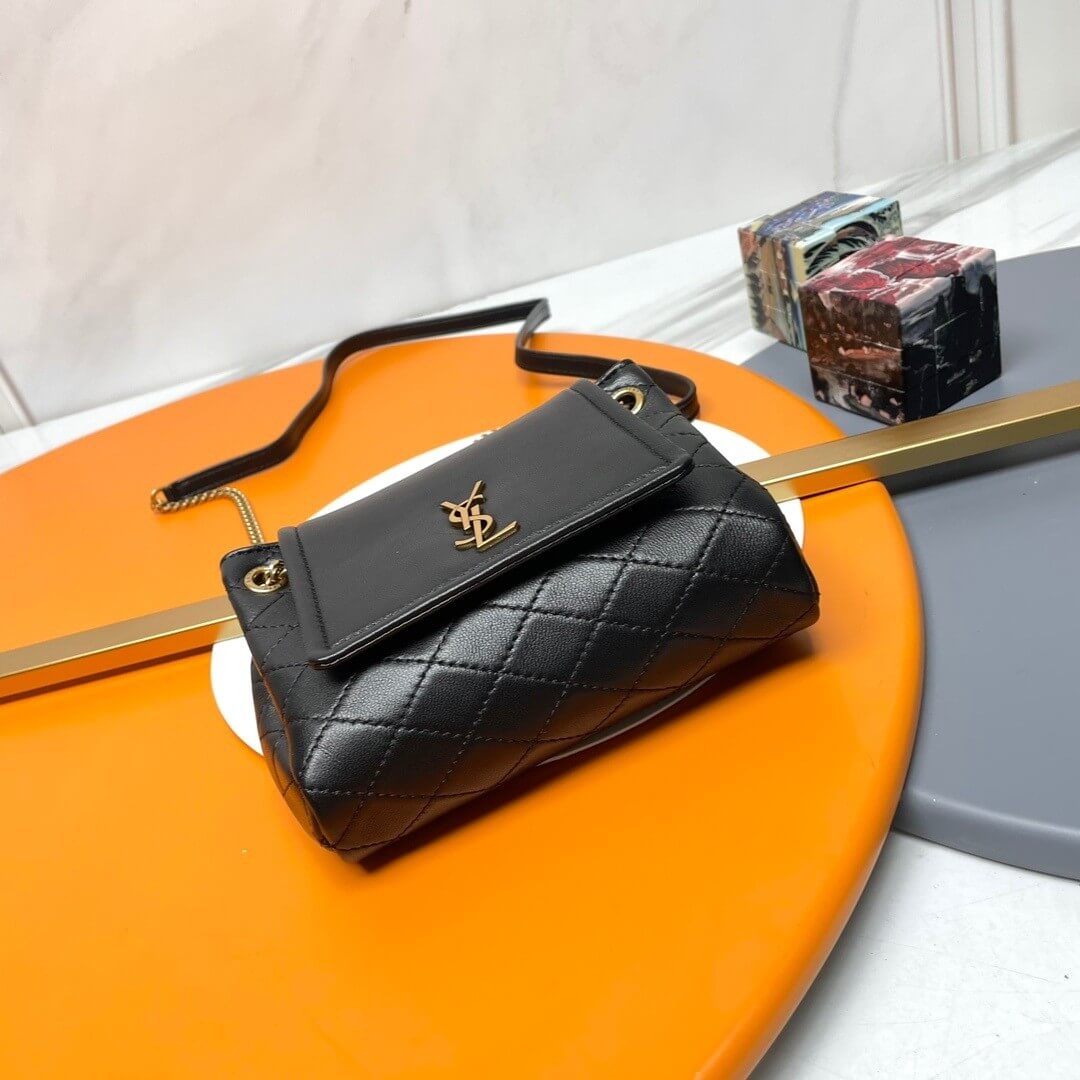 Black YSL MINI NOLITA IN LAMBSKIN - Image 5