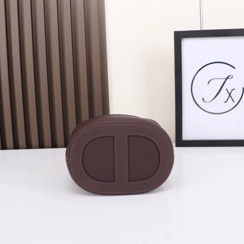 Saddle Red Hermes loop bag - Image 5