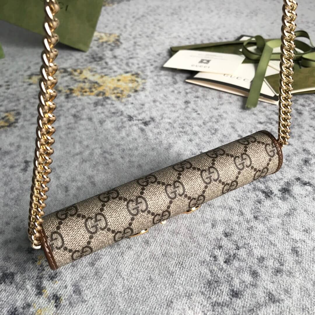 Gucci Horse Buckle 1955 Chain Wallet - Image 5