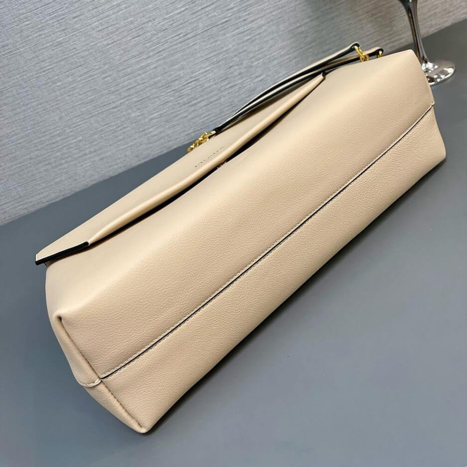 Travertine Prada Medium leather shoulder bag (Best
 Grade) - Image 5