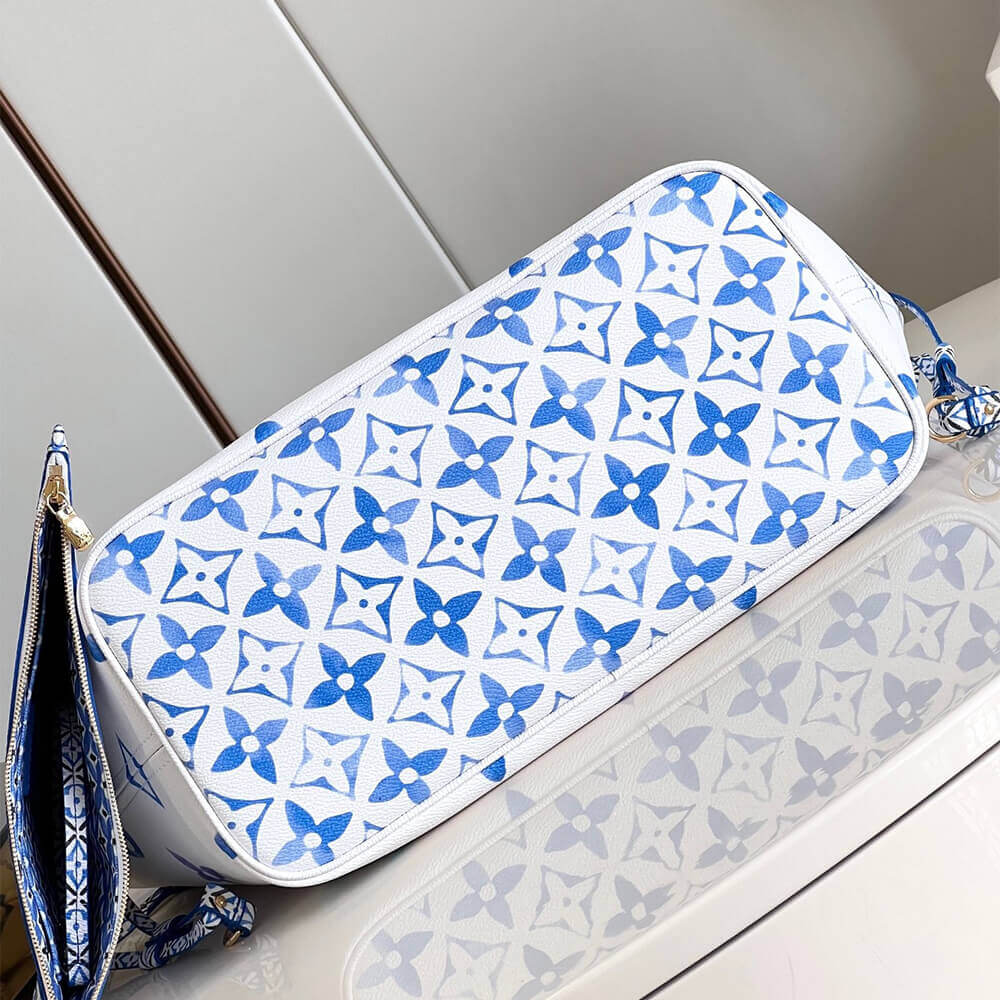 Blue LV Neverfull MM - Image 5