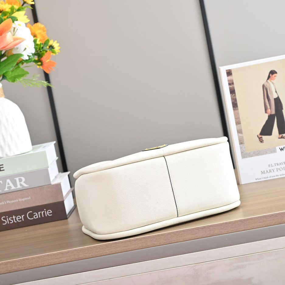 White Prada Darling leather handbag - Image 5