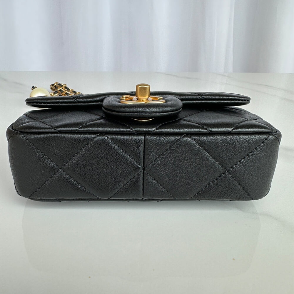 Black Chanel MINI FLAP BAG - Image 5
