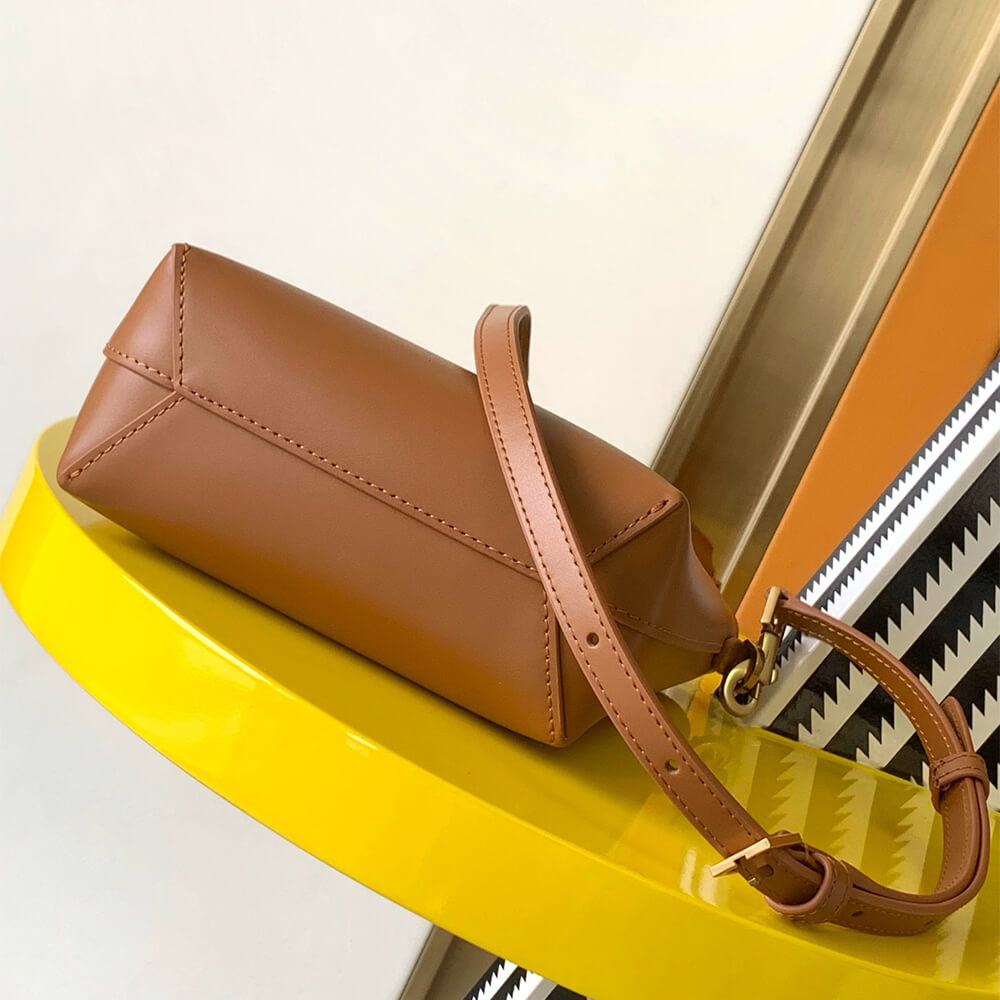 Brown MINI TOY SHOPPING SAINT LAURENT IN BOX LEATHER - Image 5