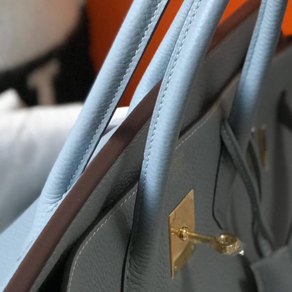Light Blue Hermes Birkin 35 - Image 5