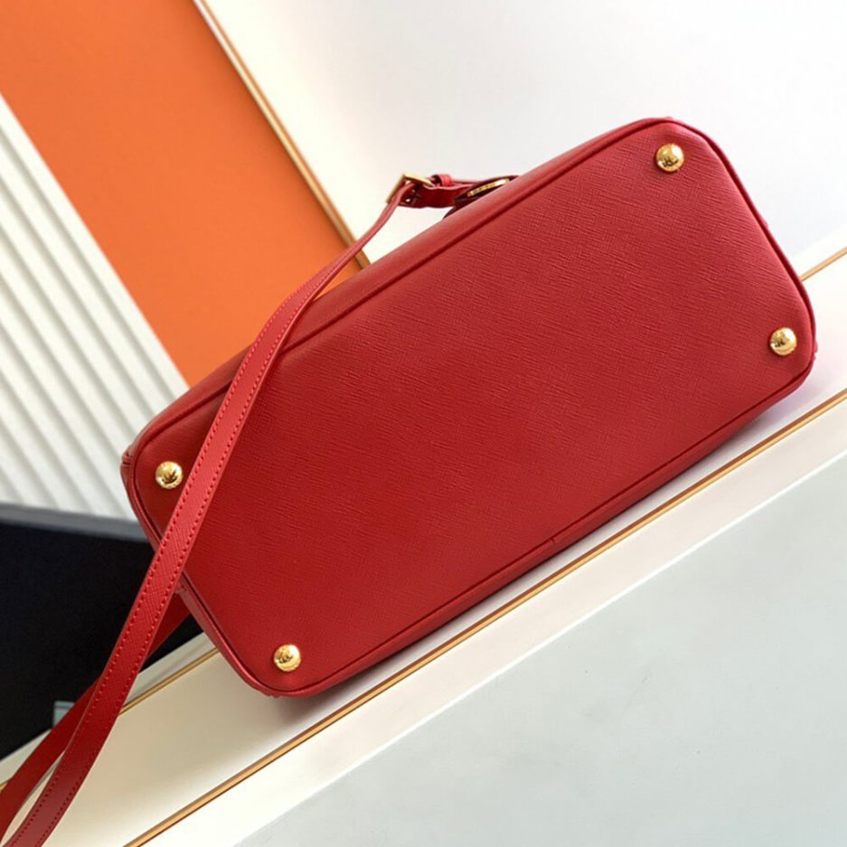 Red Large Prada Galleria Saffiano leather bag - Image 5