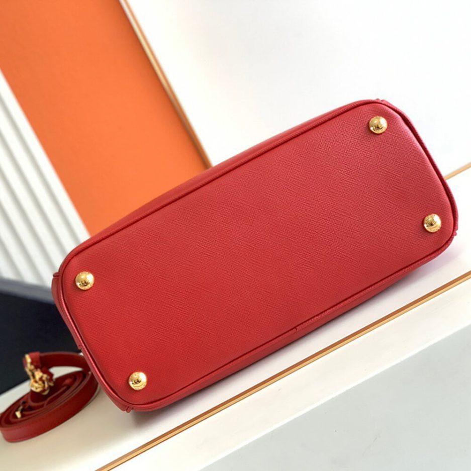 Fiery Red Medium Prada Galleria Saffiano leather bag - Image 5