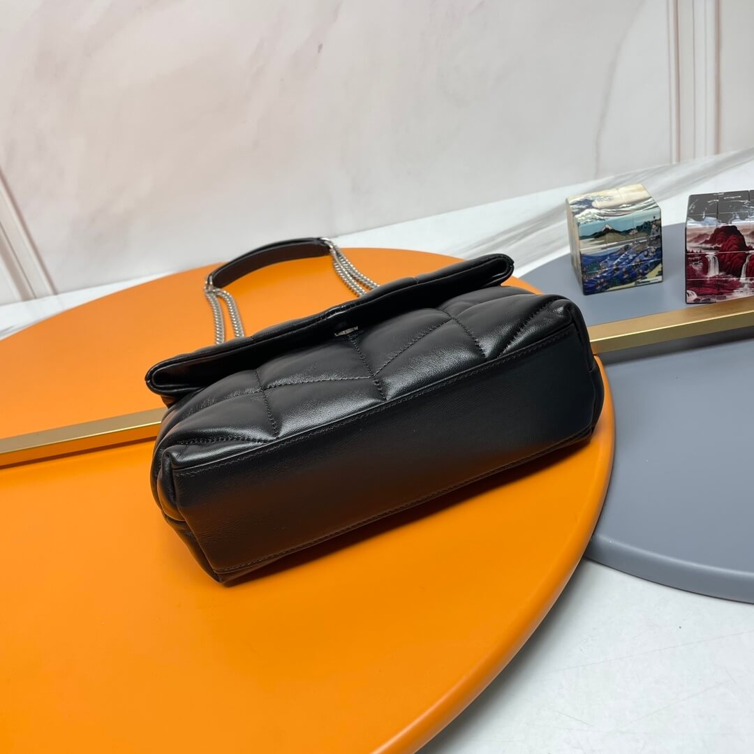 Black YSL Toy Puffer in lambskin - Image 5