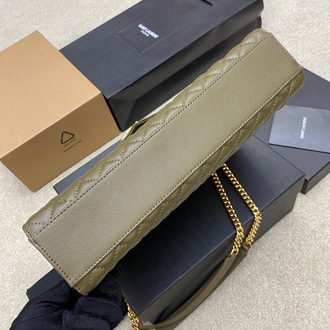 Green YSL Large Envelope Bag - Image 5