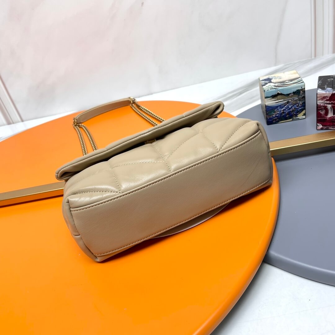 Beige YSL Toy Puffer in lambskin - Image 5