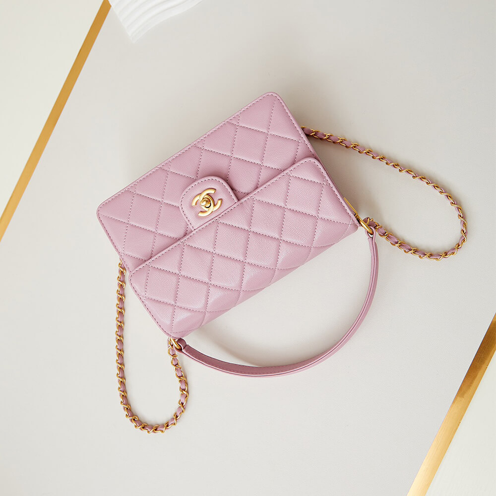 Pink lychee pattern Chanel Large Handbag (Best
 grade) - Image 5