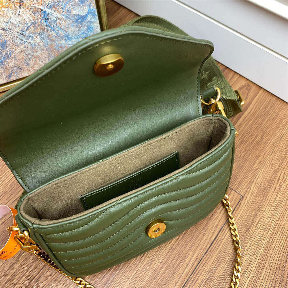 Khaki Green LV New Wave Multi Pochette Handbag - Image 5