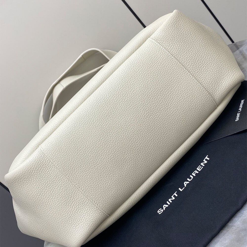 Dark Beige YSL LE 5 A 7 BEA IN GRAINED LEATHER - Image 5