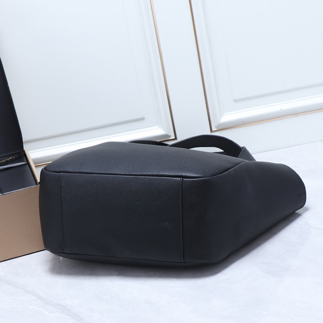 Black YSL LE 5 A 7 BEA IN GRAINED LEATHER - Image 5